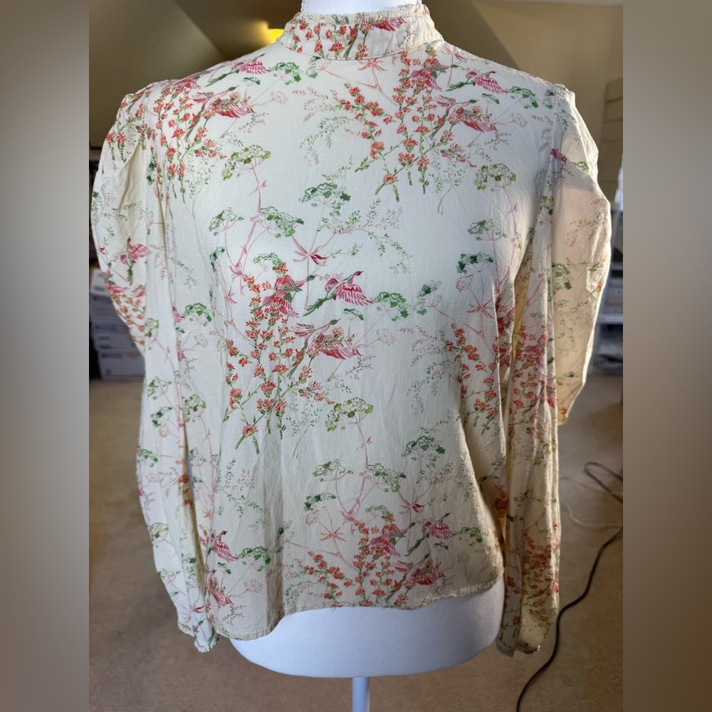 H&M long sleeve top the puff at shoulder (balloon sleeve) High neck‎ Medium - Picture 2 of 10